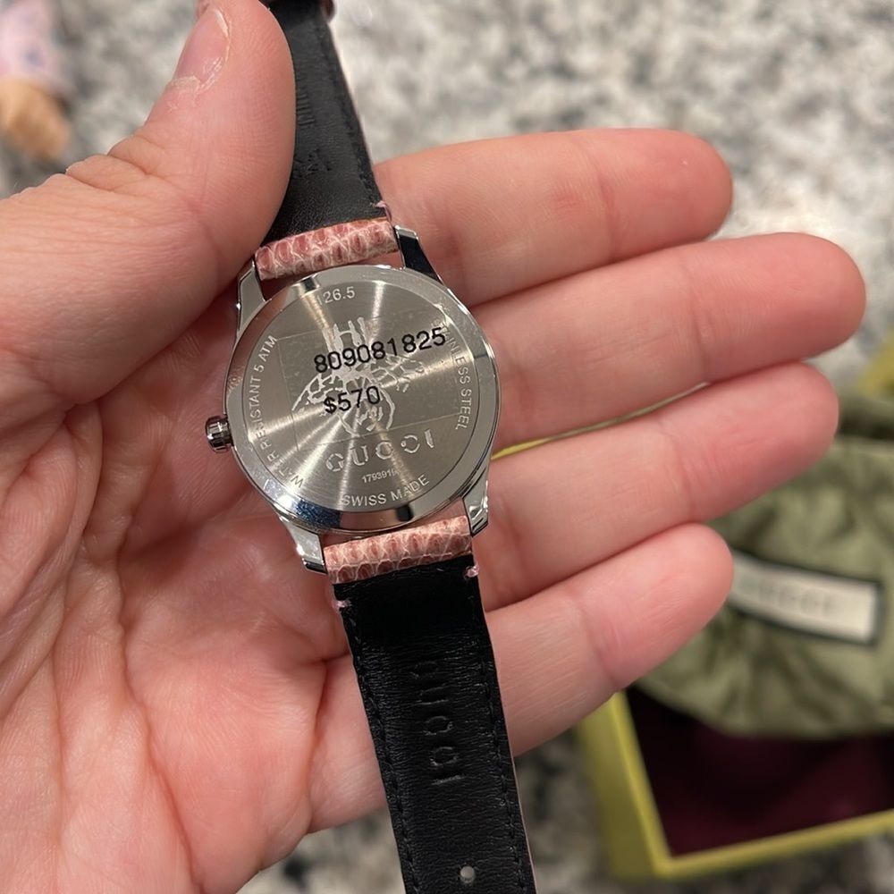 Gucci Pink Lizard Watch 29mm - Picture 4 of 5